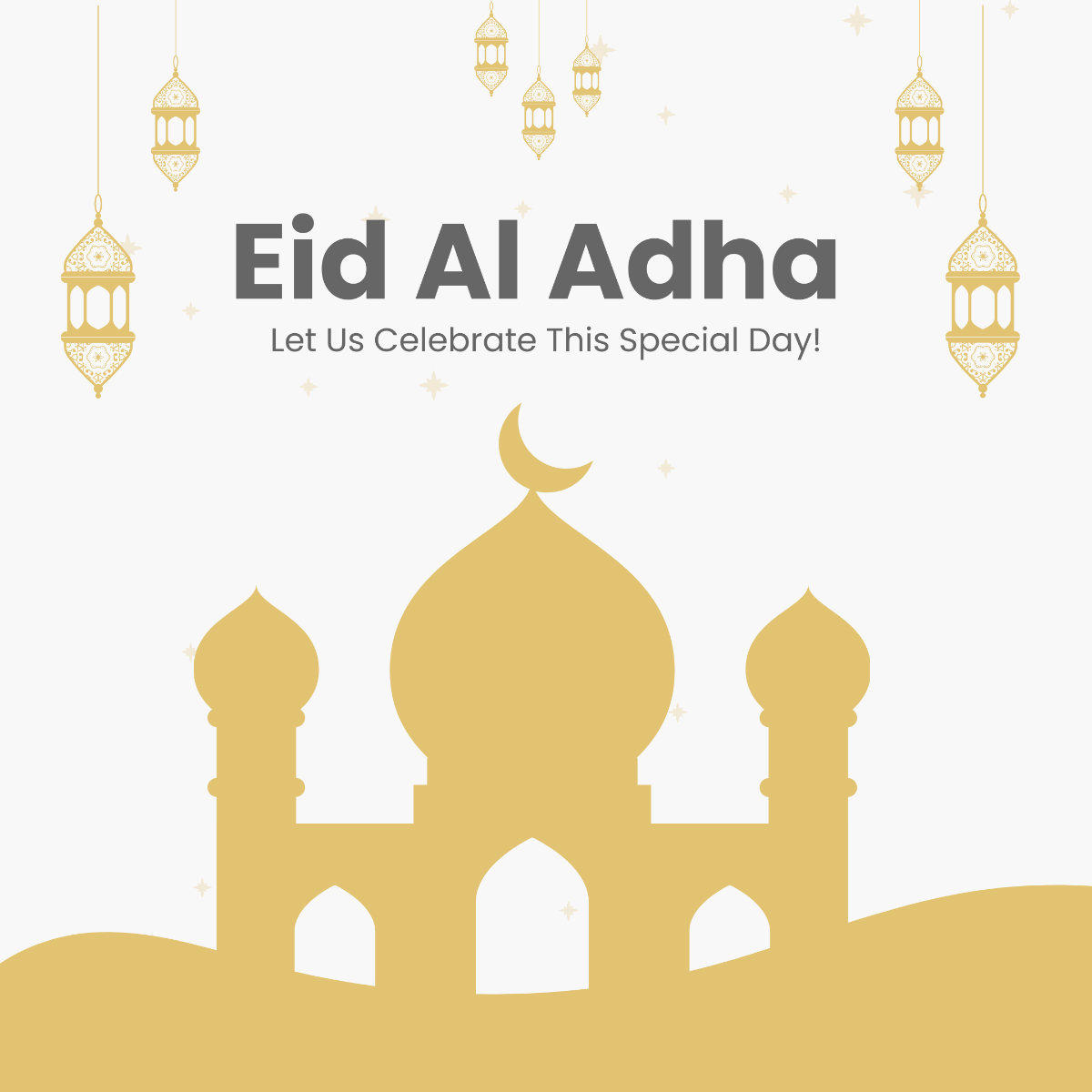 Eid Al Adha Celebration Instagram Post Template