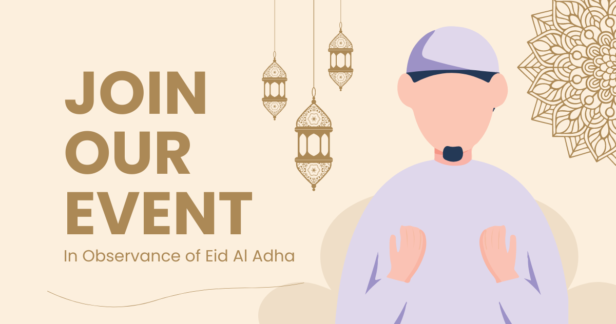 Free Eid Al Adha Event Facebook Post Template