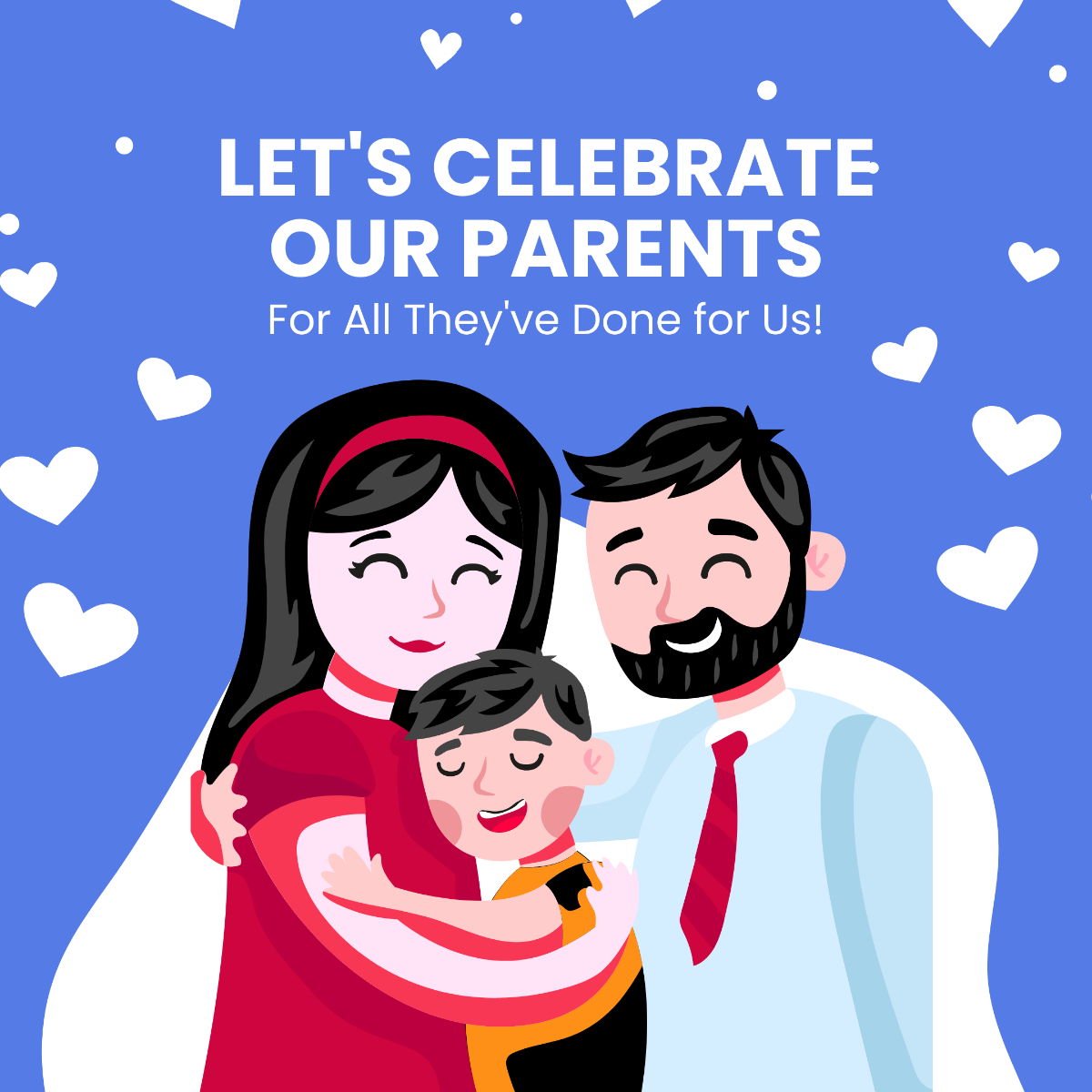 Free Parents Day Celebration Instagram Post Template