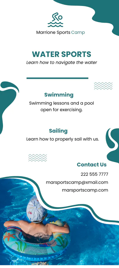 Free Summer Sports DL Card Template to Edit Online