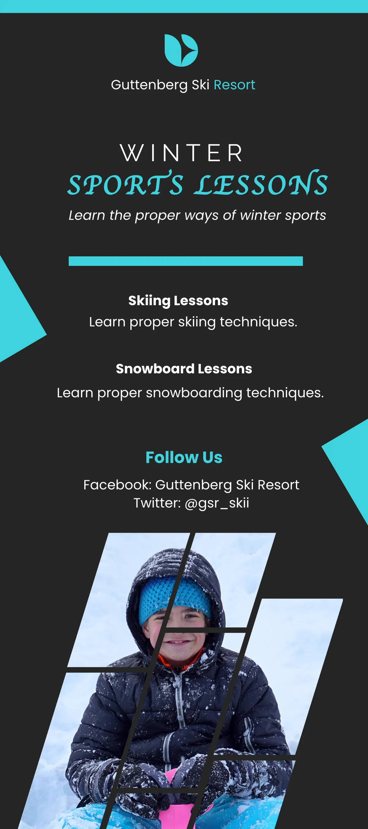 Free Ski/Snowboard DL Card Template to Edit Online