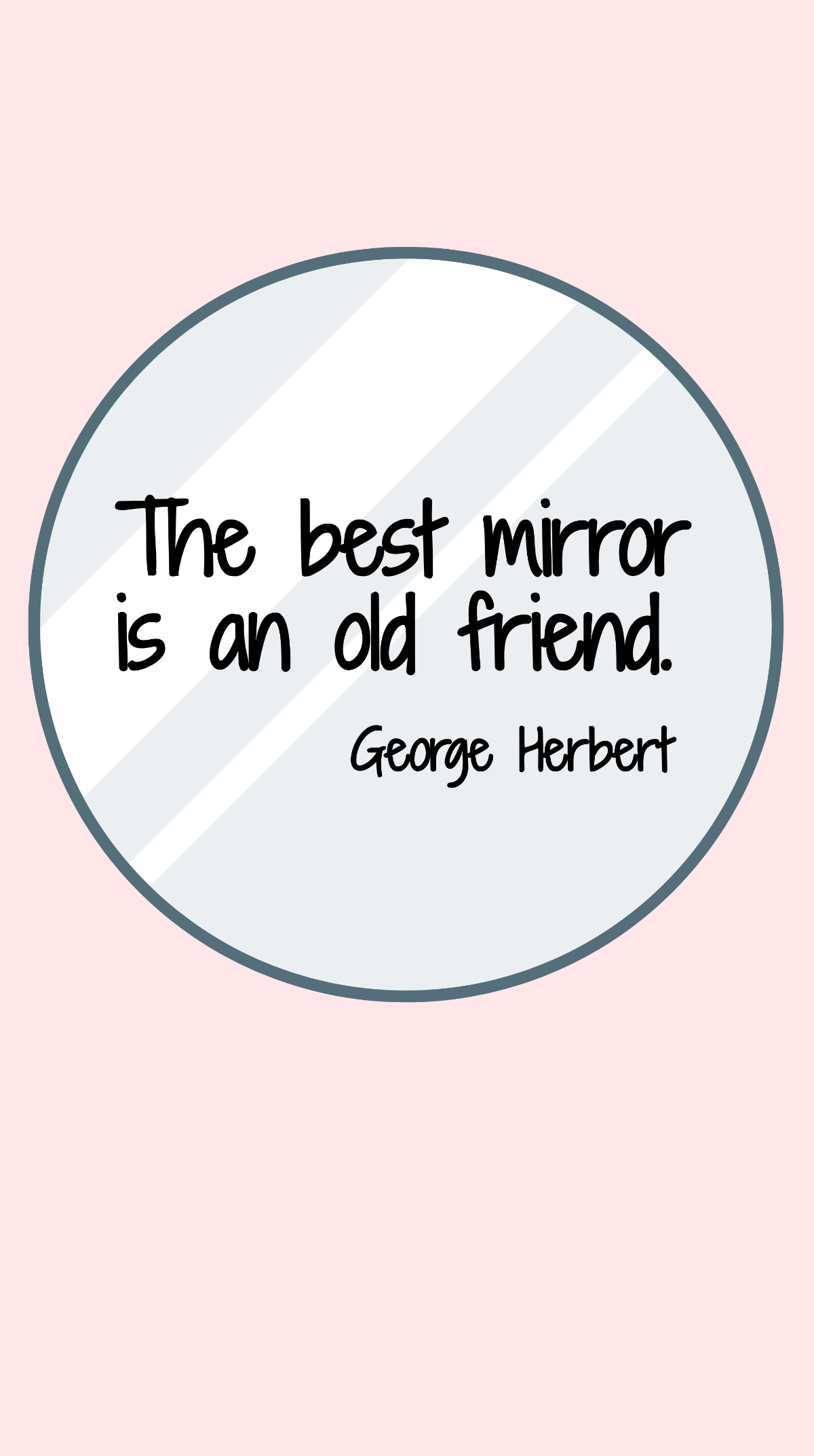 George Herbert - The best mirror is an old friend. Template