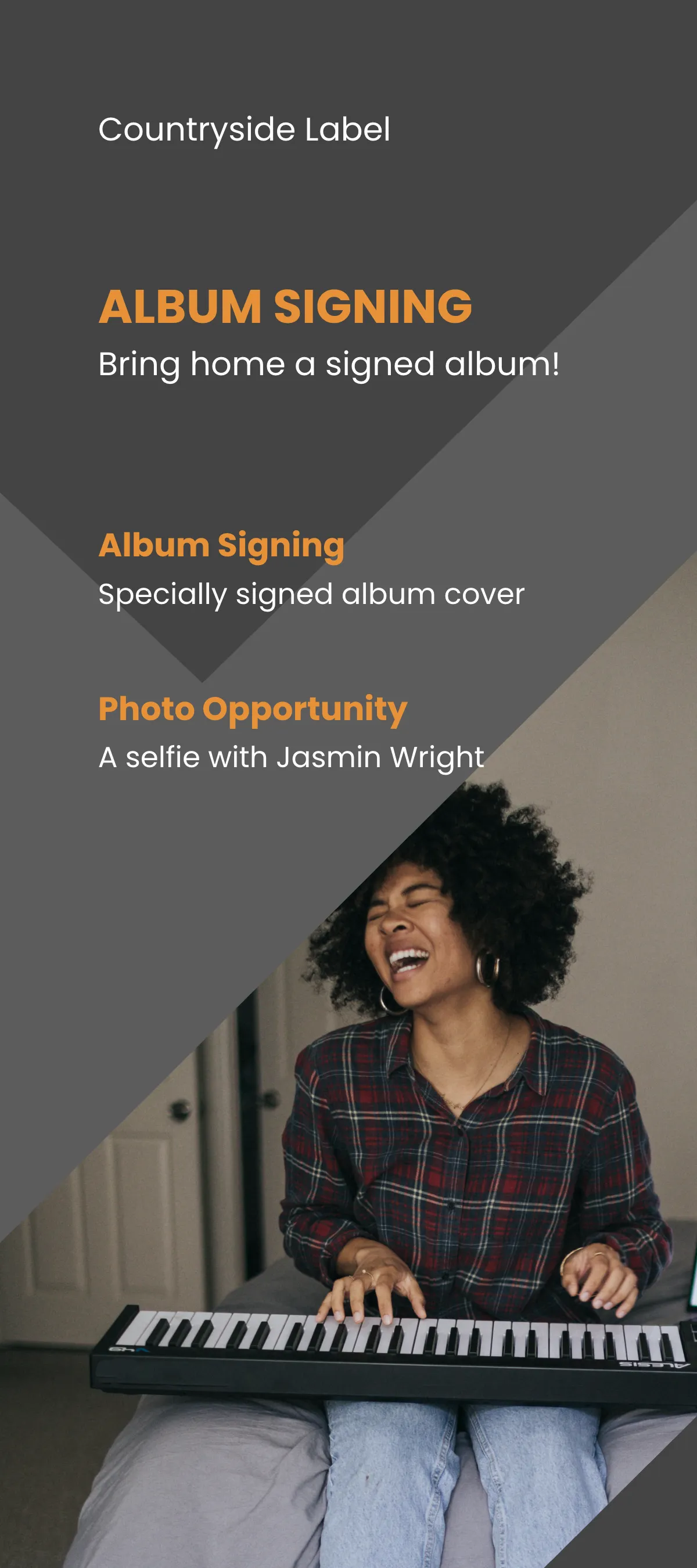 Free Country Music DL Card Template to Edit Online