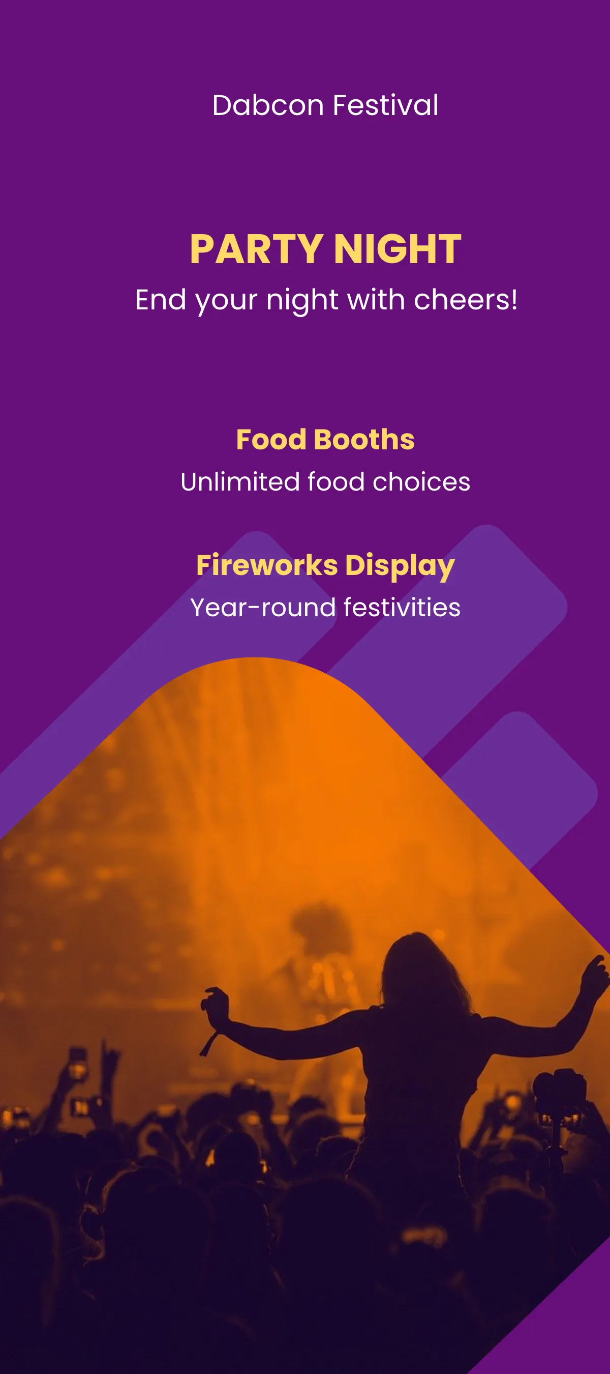 Free Sample Music Festival DL Card Template to Edit Online