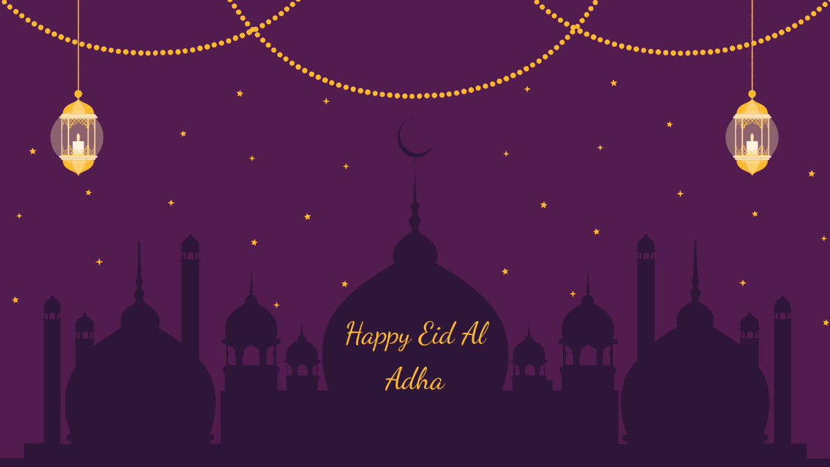 Free Happy Eid Al Adha Background Template
