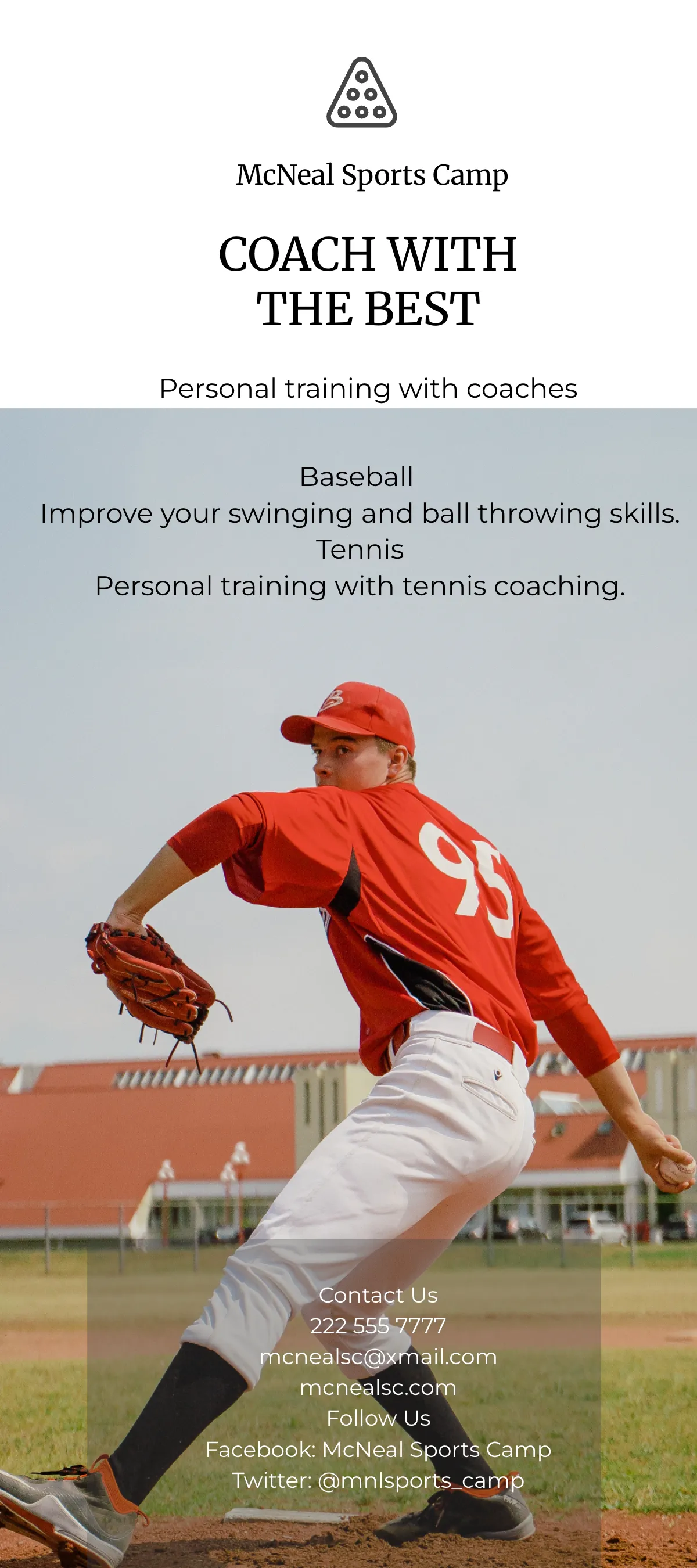 Free Sports DL Card Template to Edit Online