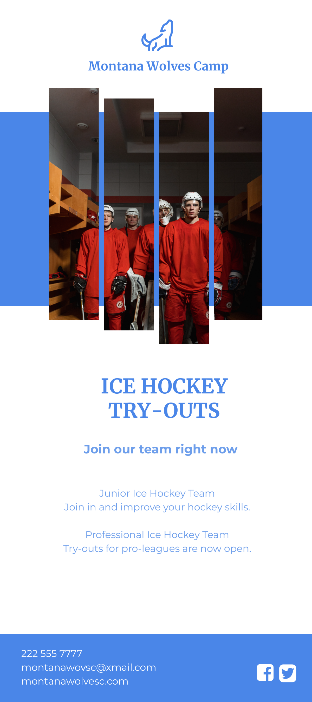 Free Ice Hockey DL Card Template
