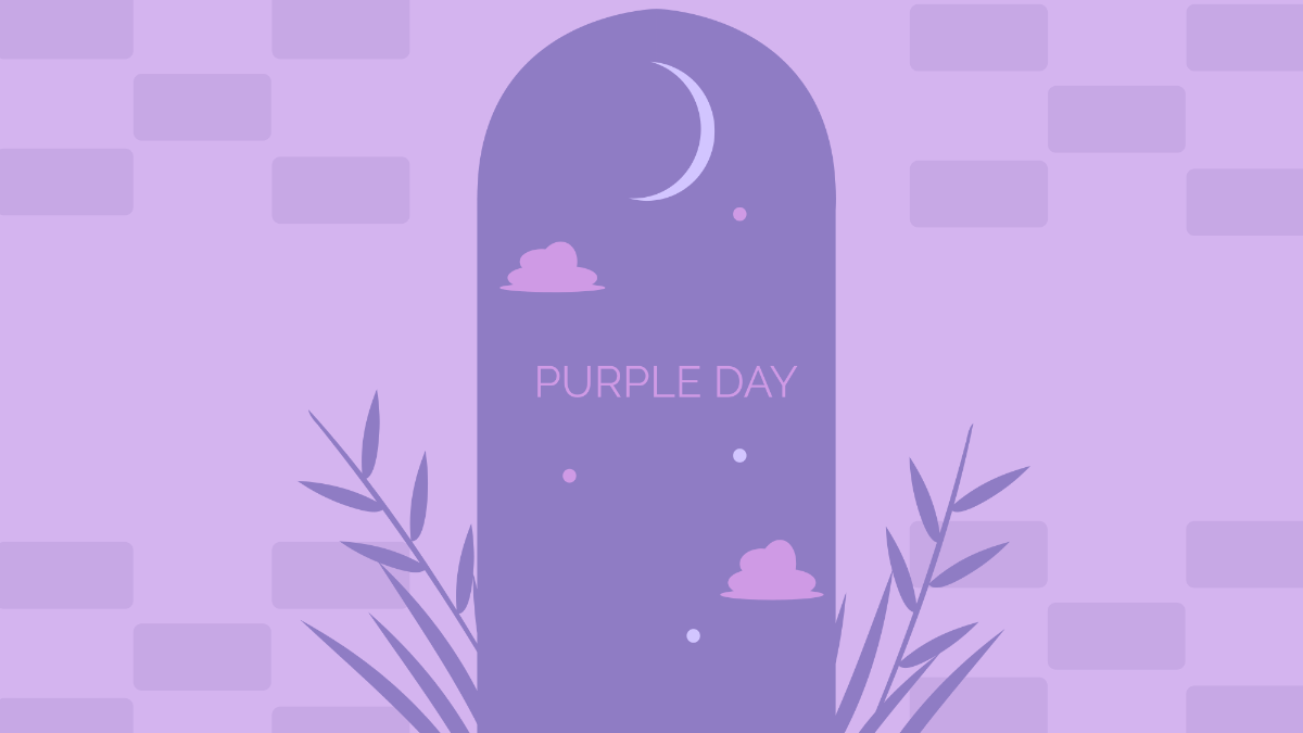 Free Purple Depression Wallpaper Template