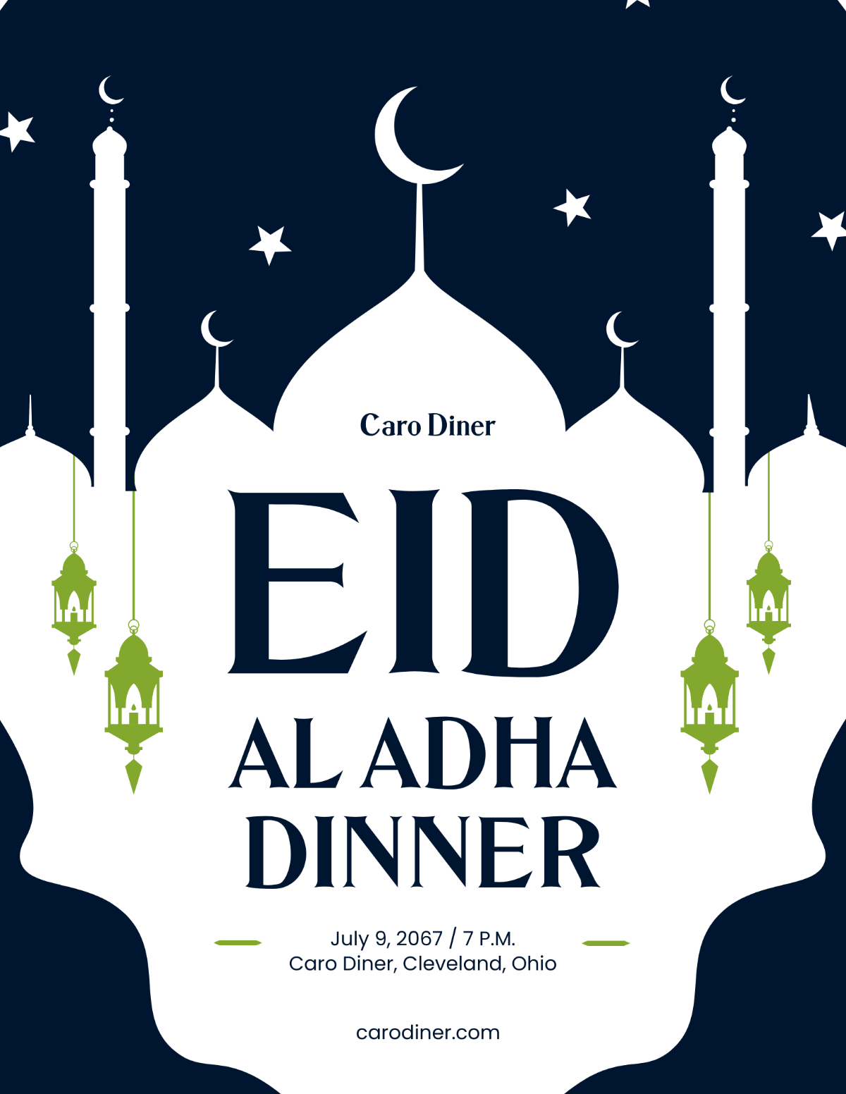 Eid Al Adha Dinner Flyer