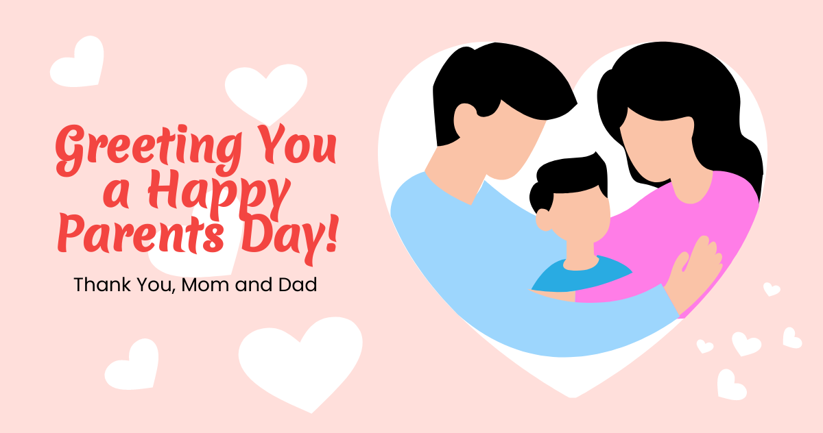 Free Happy Parents Day Facebook Post Template