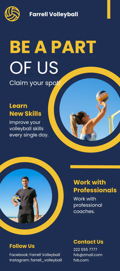 Free Local Sports DL Card Template to Edit Online