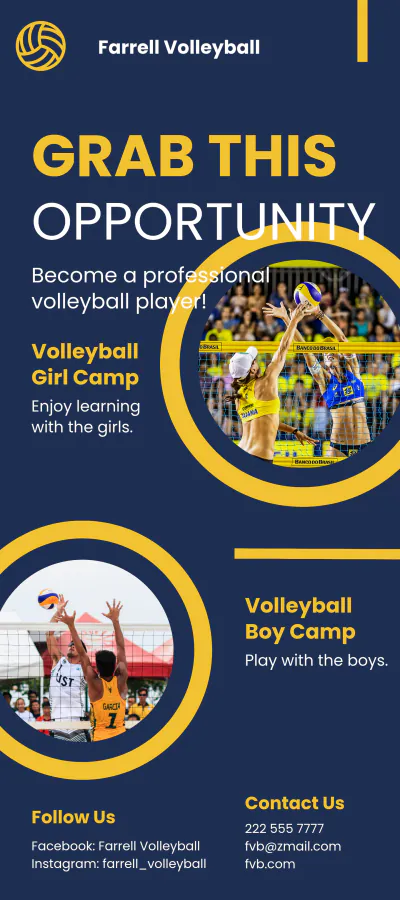 Free Local Sports DL Card Template to Edit Online