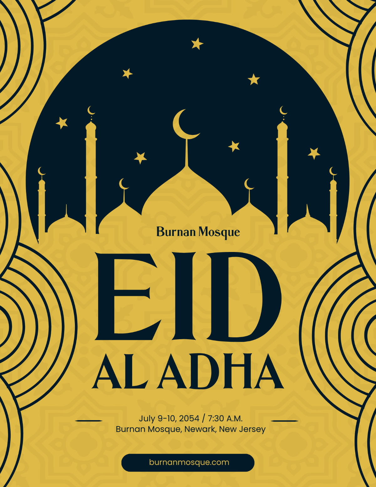 Simple Eid Al Adha Flyer