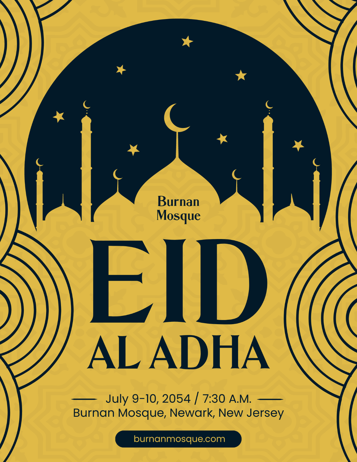 Simple Eid Al Adha Flyer Template