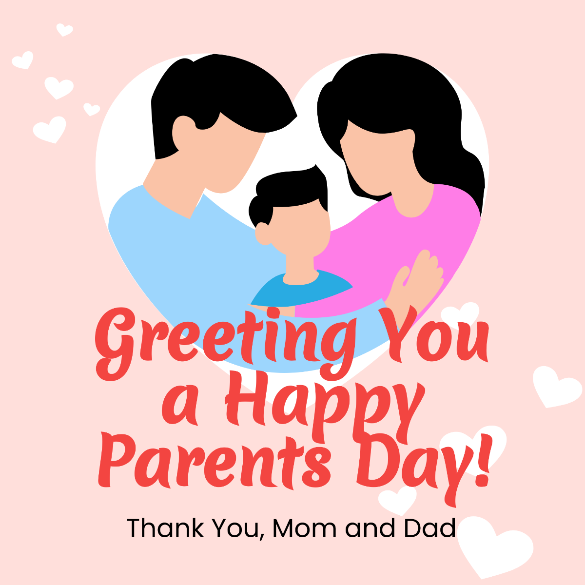 Free Happy Parents Day Instagram Post Template
