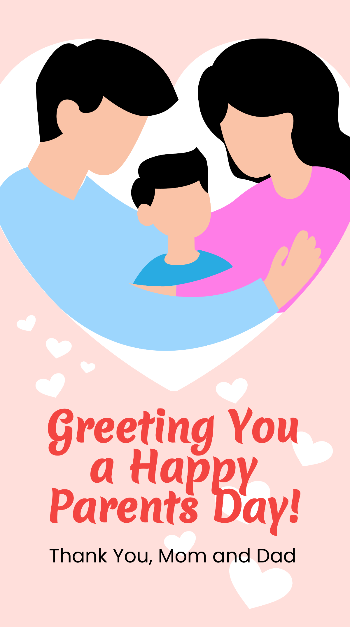 Happy Parents Day Whatsapp Post Template