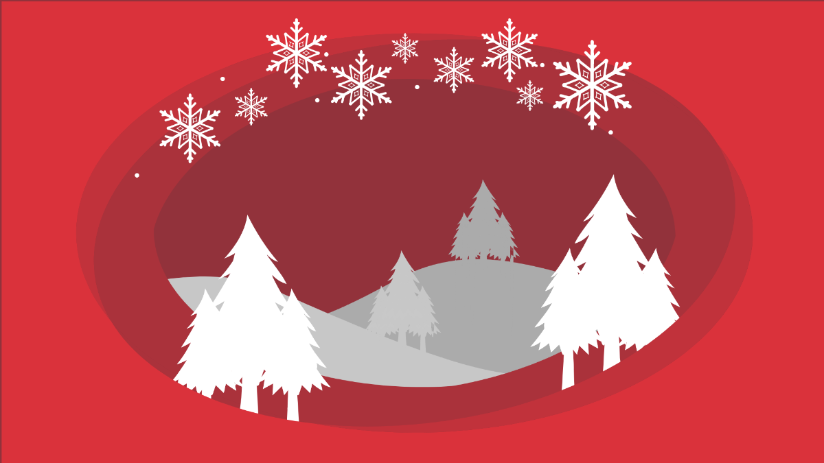 Free Red Winter Background Template