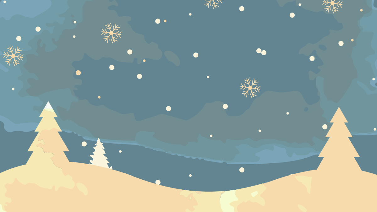 Free Watercolor Winter Background Template