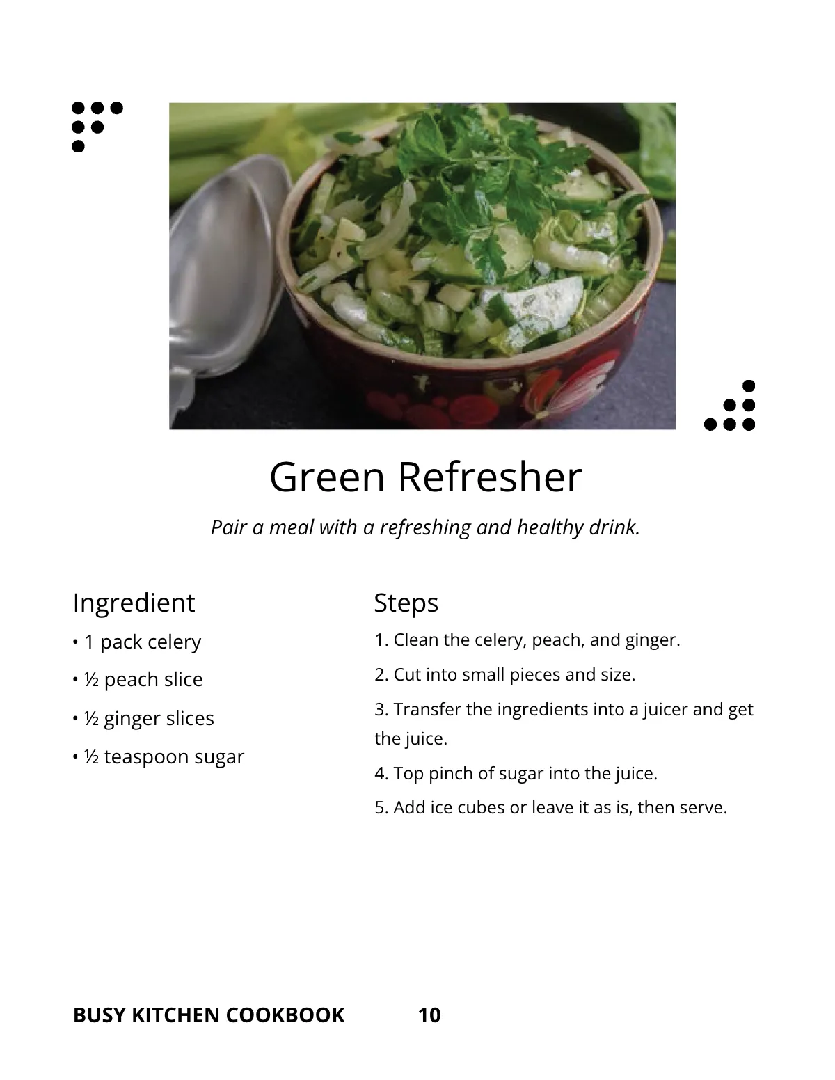Free Modern Kitchen Cookbook Template to Edit Online