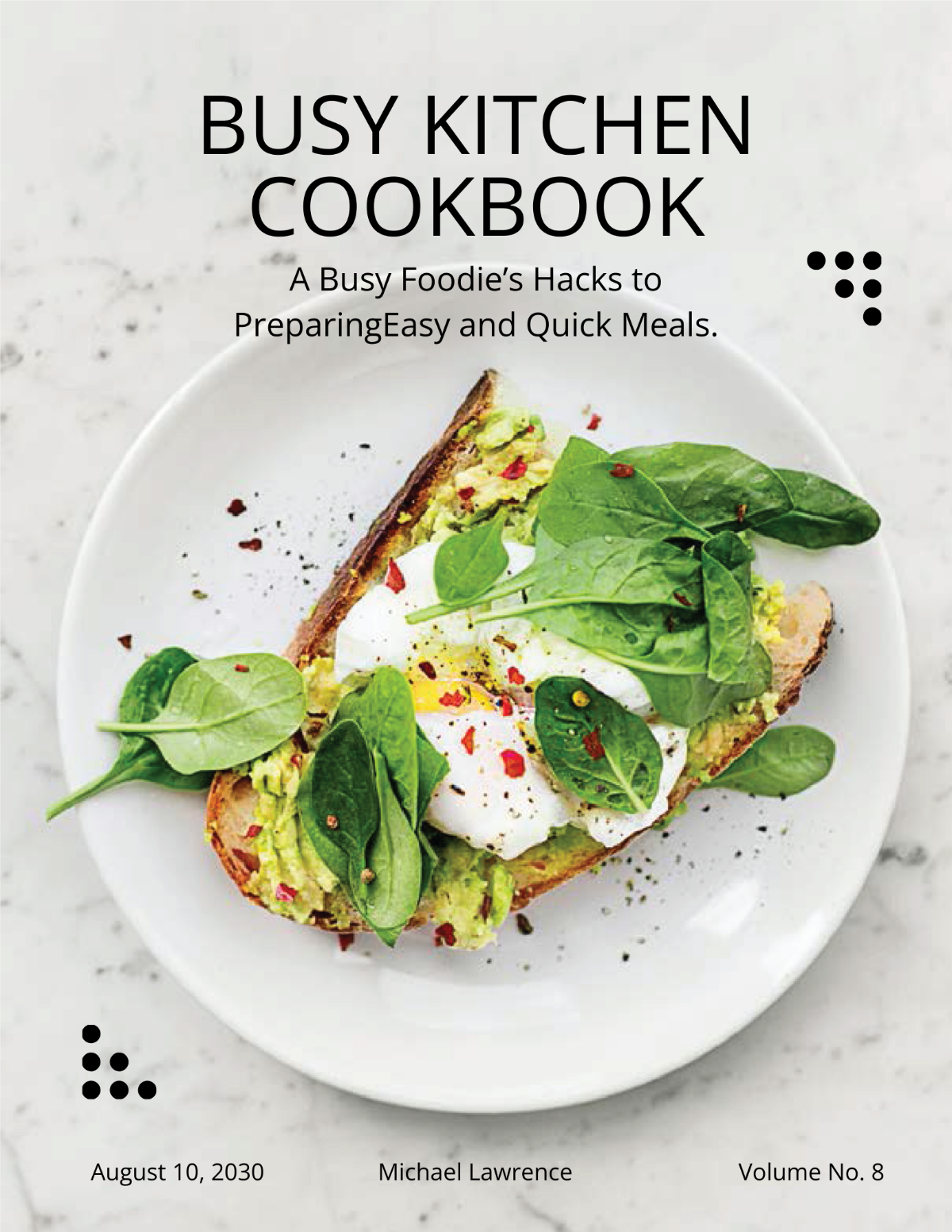 Free Modern Kitchen Cookbook Template
