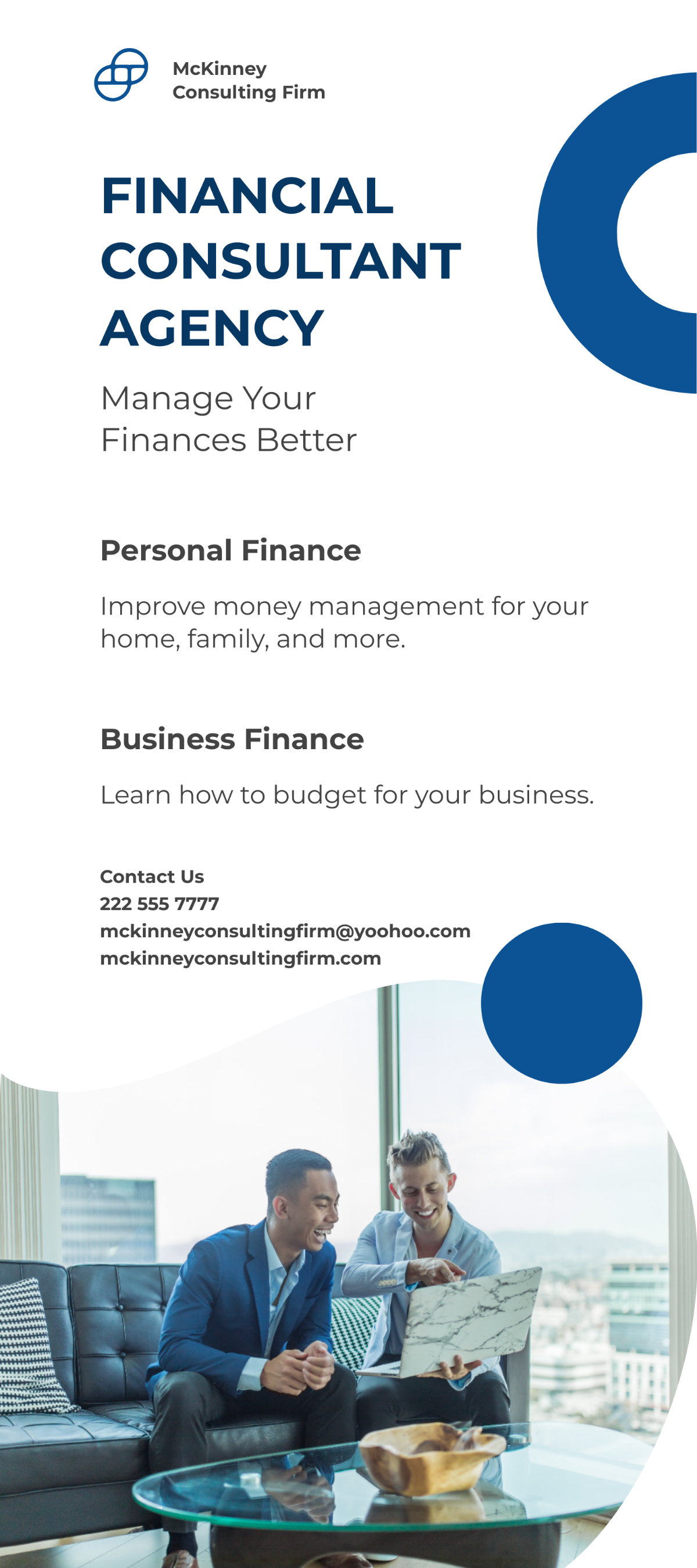 Finance & Consulting DL Card Template