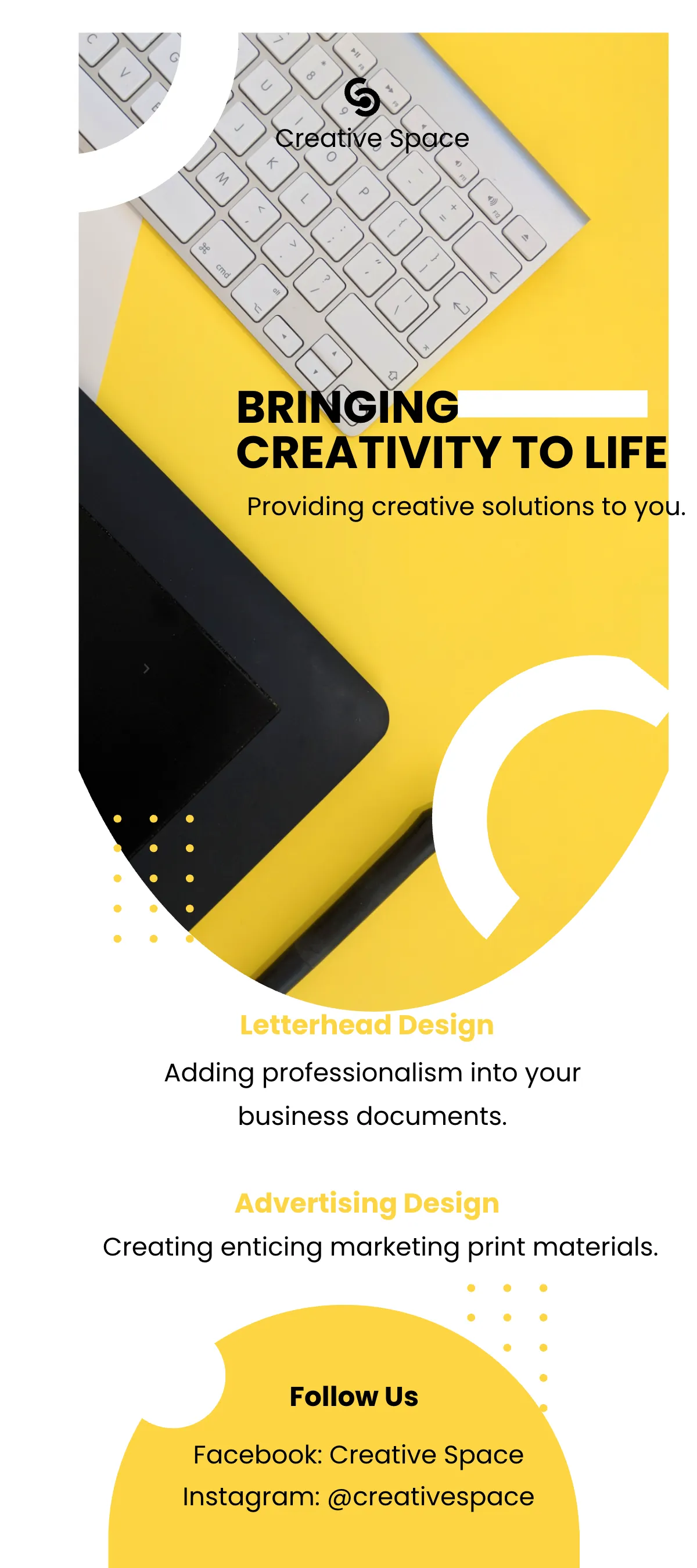 Free Design Agency DL Card Template to Edit Online