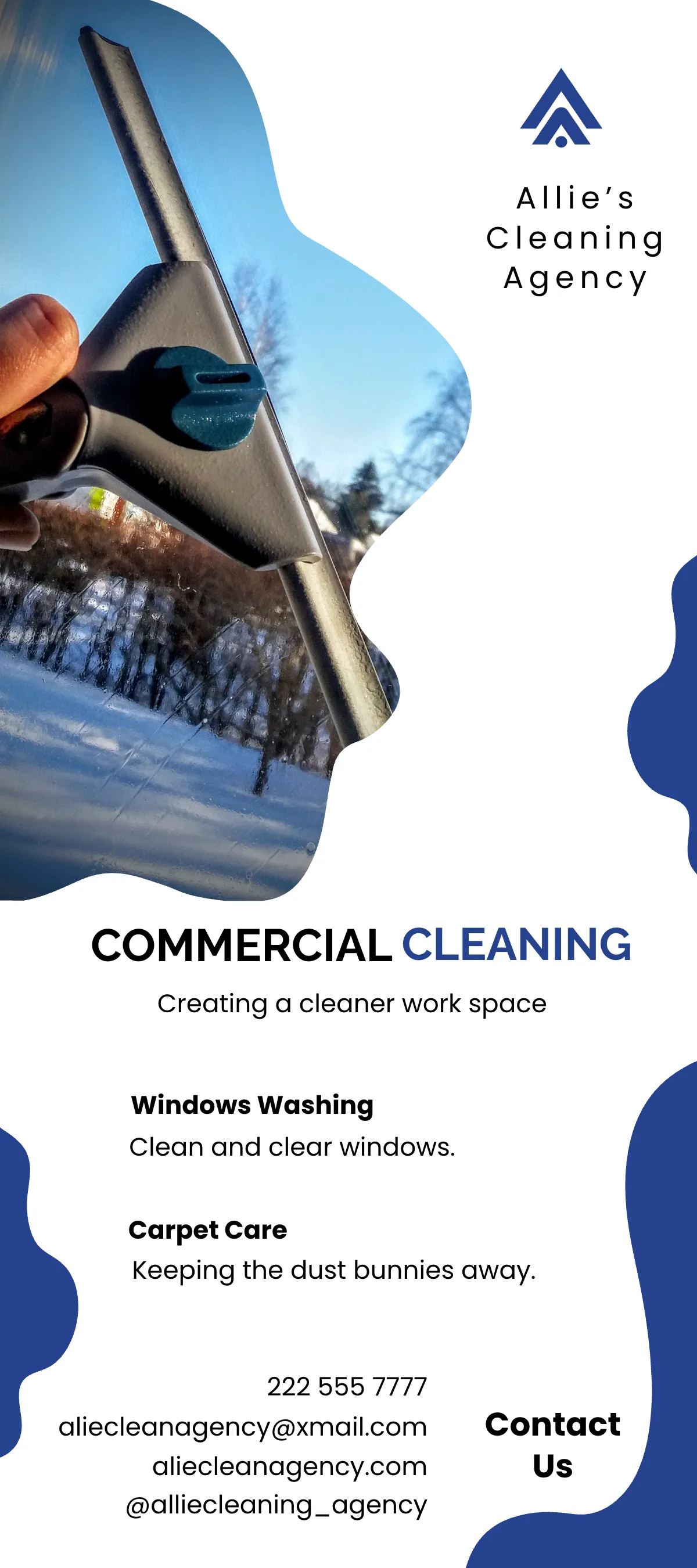 Free Clean Agency DL Card Template to Edit Online