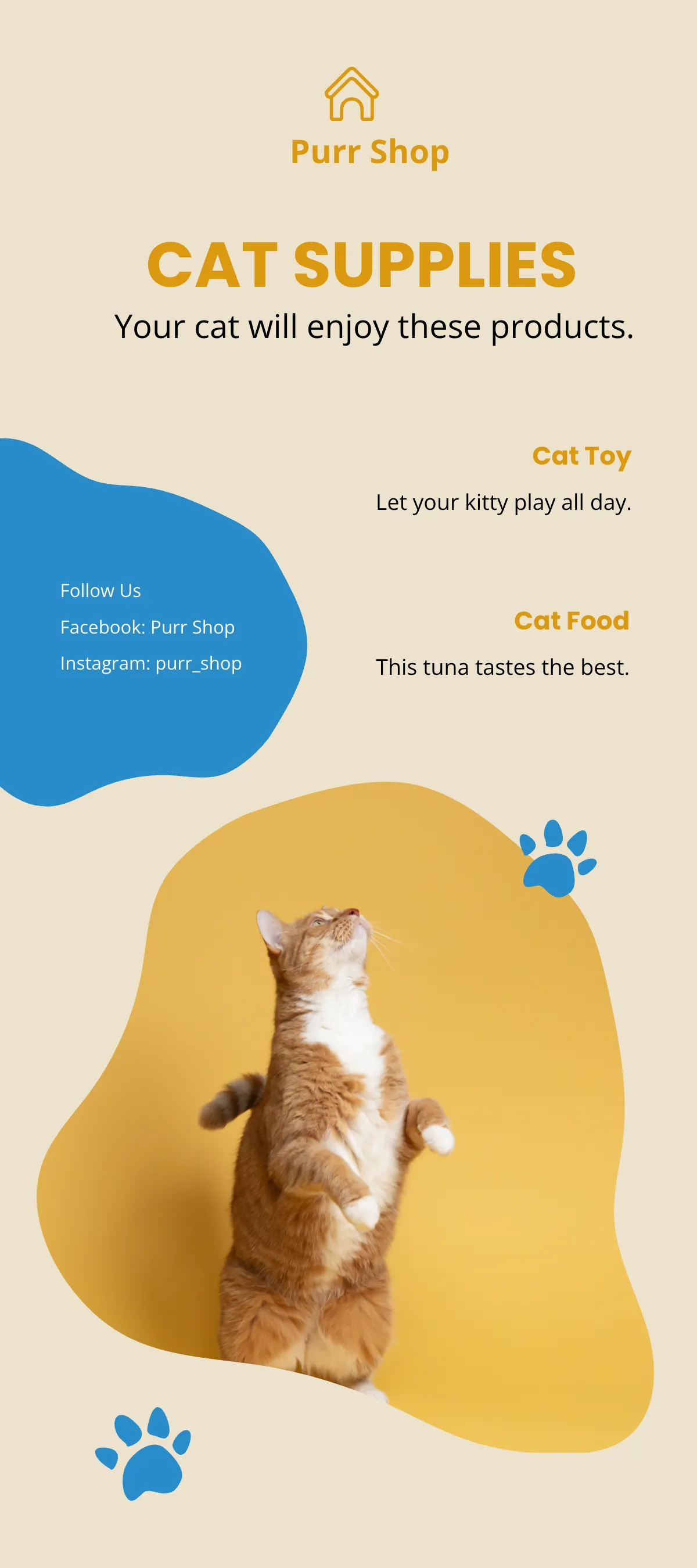 Free Pet Shop DL Card Template to Edit Online