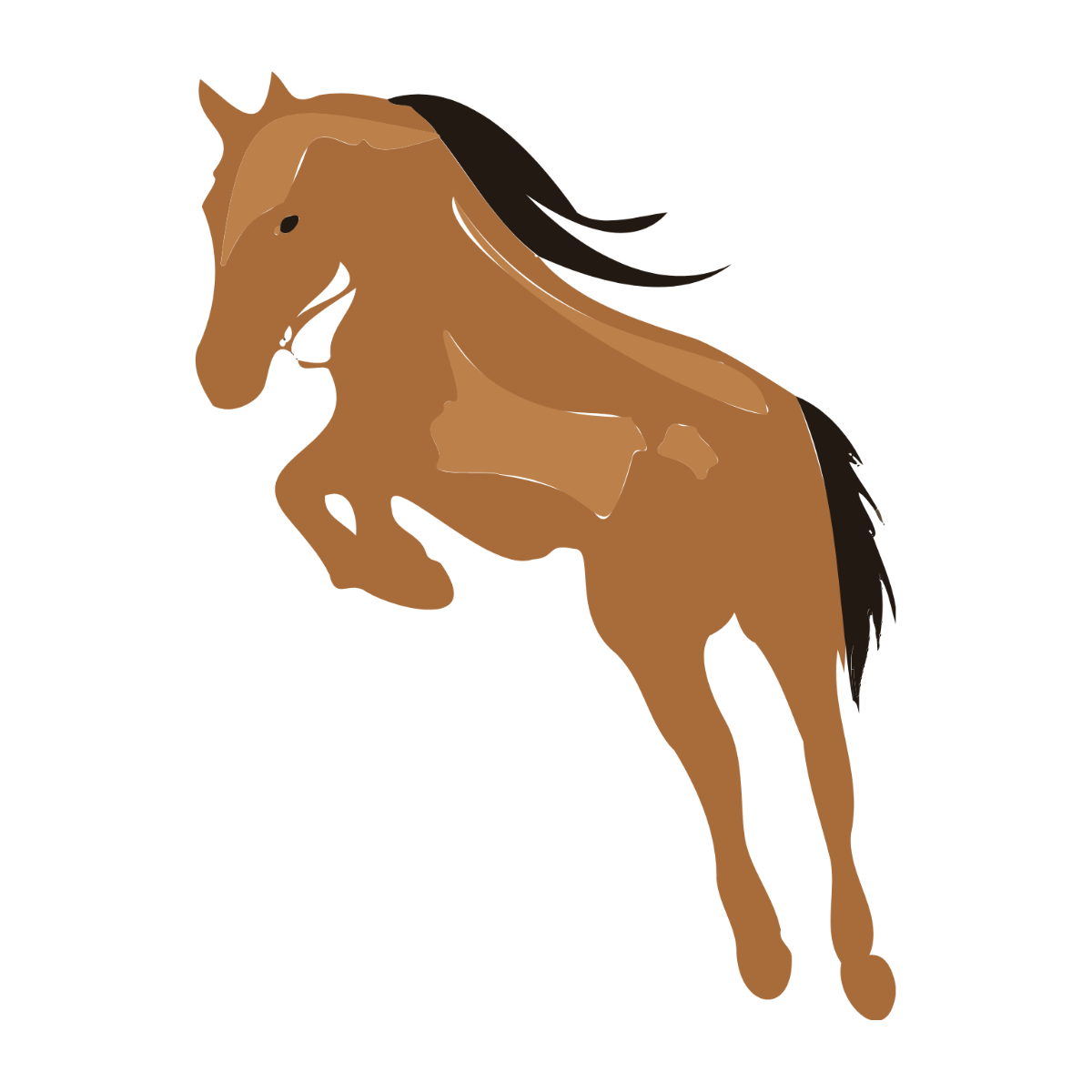 Free Horse Jumping Clipart Template