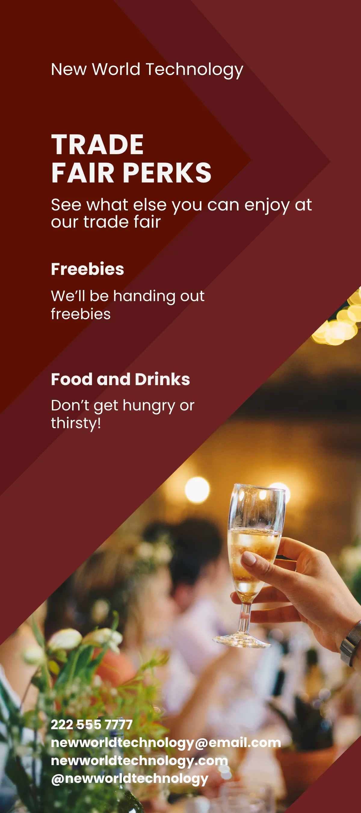 Free Business Event DL Card Template to Edit Online