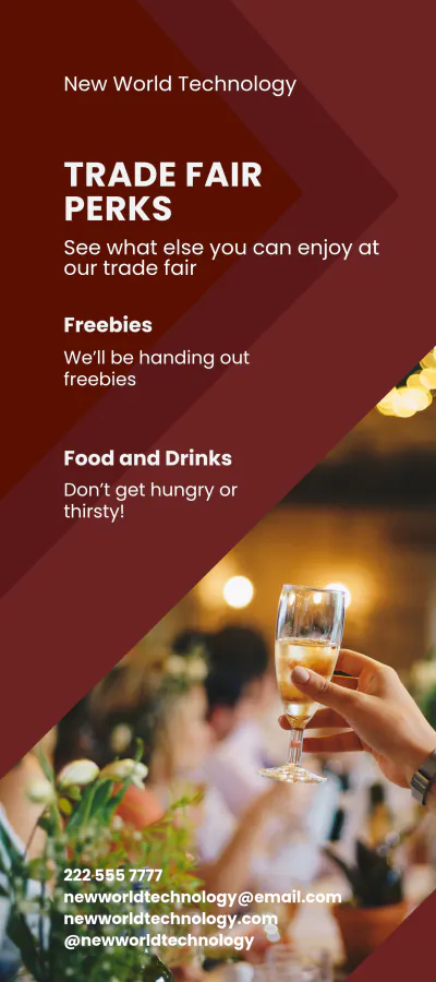 Free Business Event DL Card Template to Edit Online
