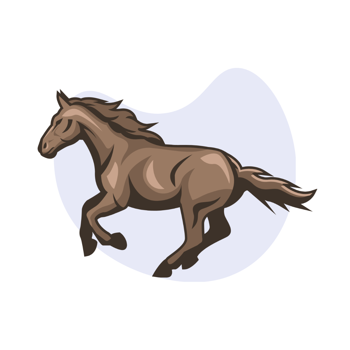 Mustang Horse clipart Template