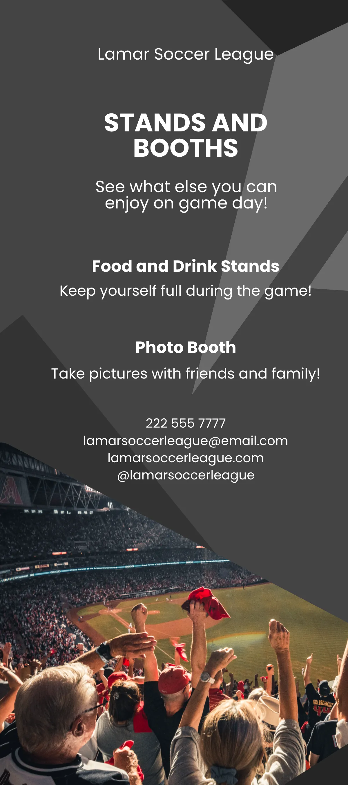 Free Sport Event DL Card Template to Edit Online