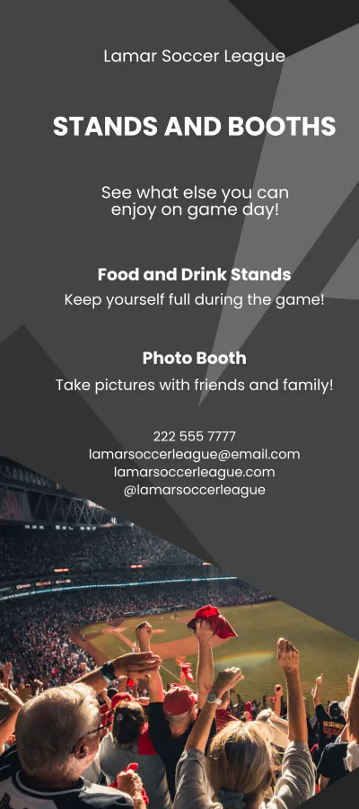 Free Sport Event DL Card Template to Edit Online