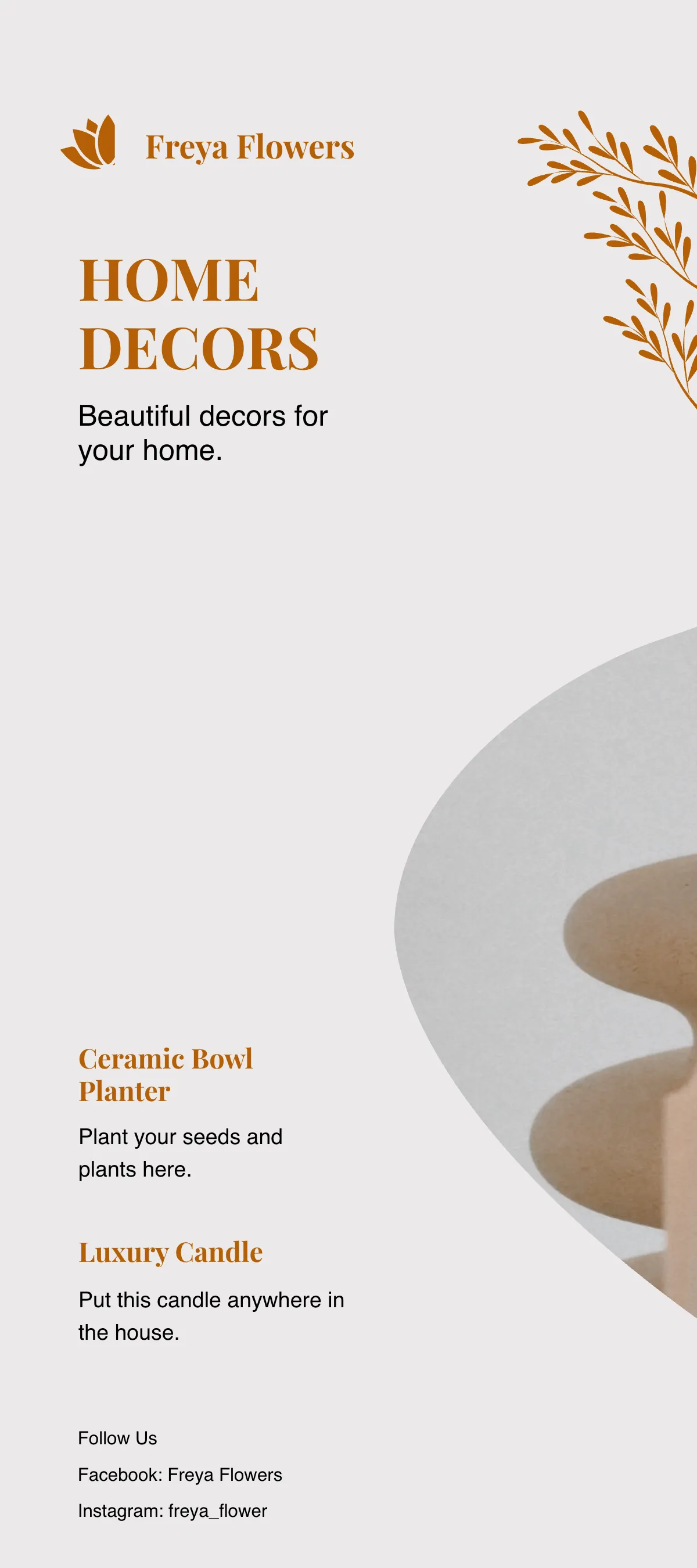 Free Florist Shop DL Card Template to Edit Online