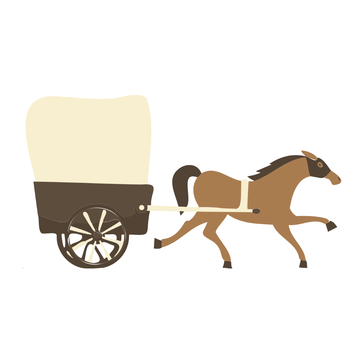 Horse Carriage clipart