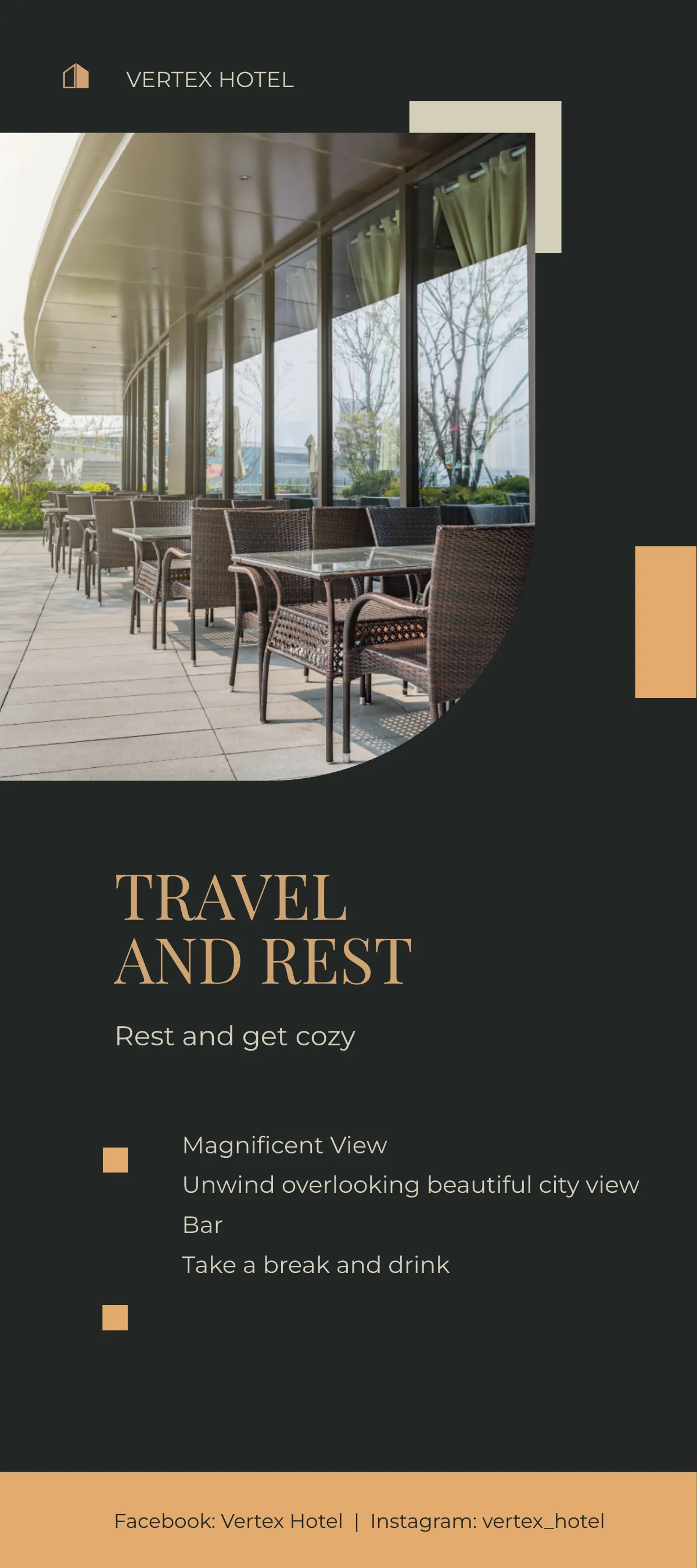 Free Business Hotel DL Card Template to Edit Online