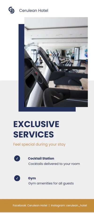 Free Exclusive Hotel DL Card Template to Edit Online