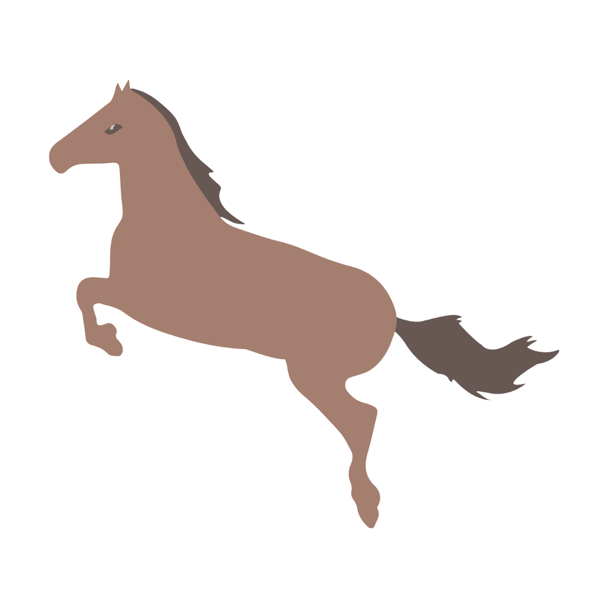 Jumping Horse clipart Template