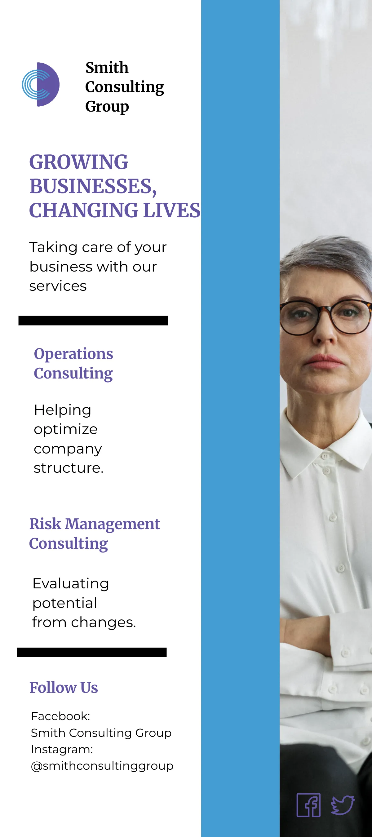 Free Modern Consultant DL Card Template to Edit Online