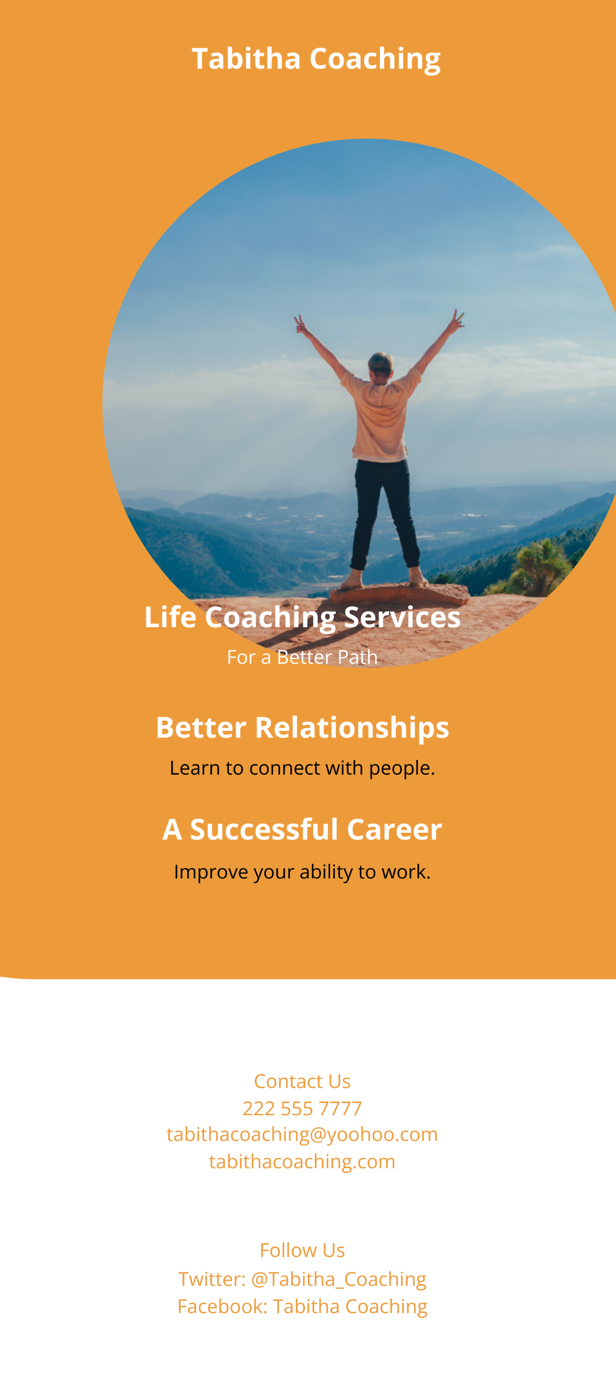 Coaching & Consulting DL Card Template