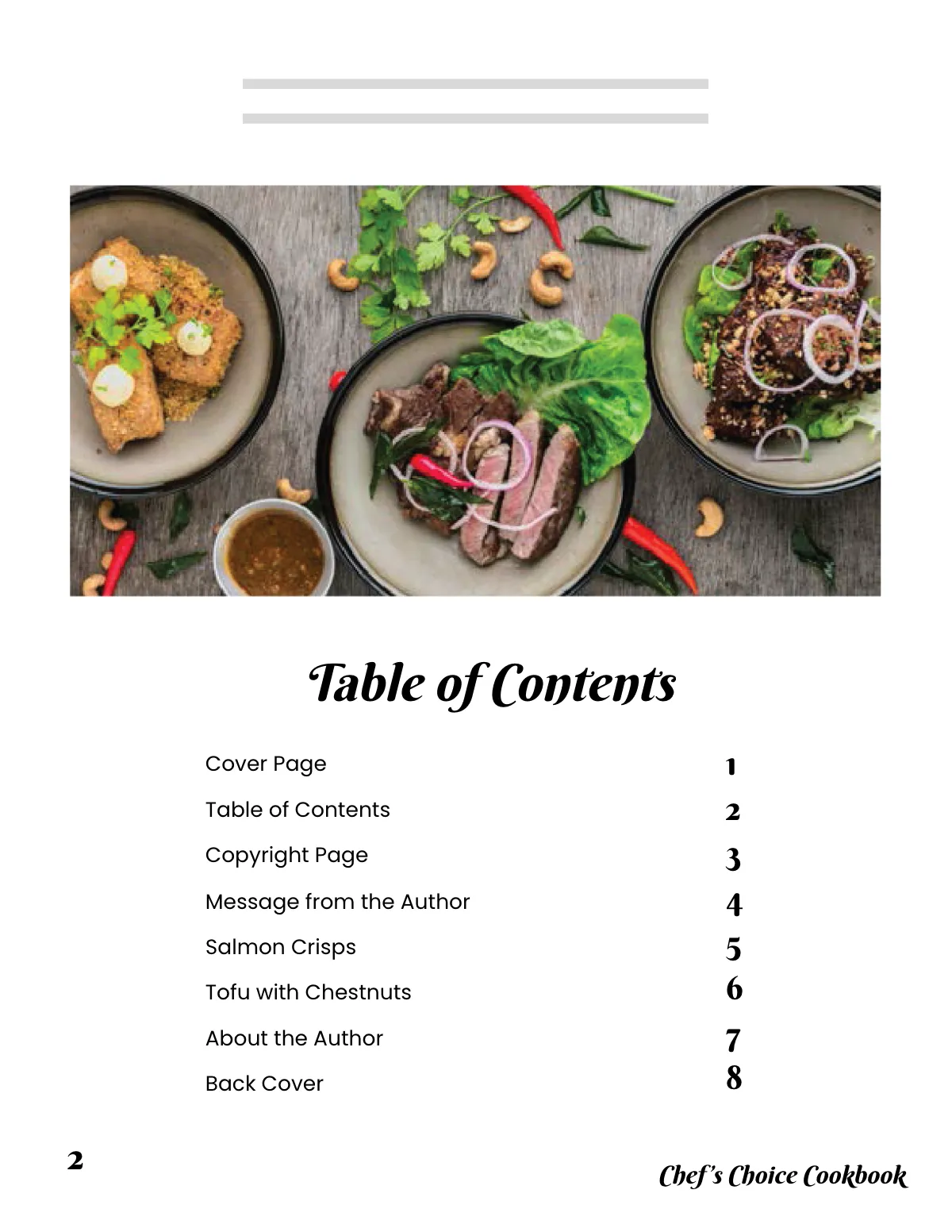 Free Chef Recipes Cookbook Template to Edit Online