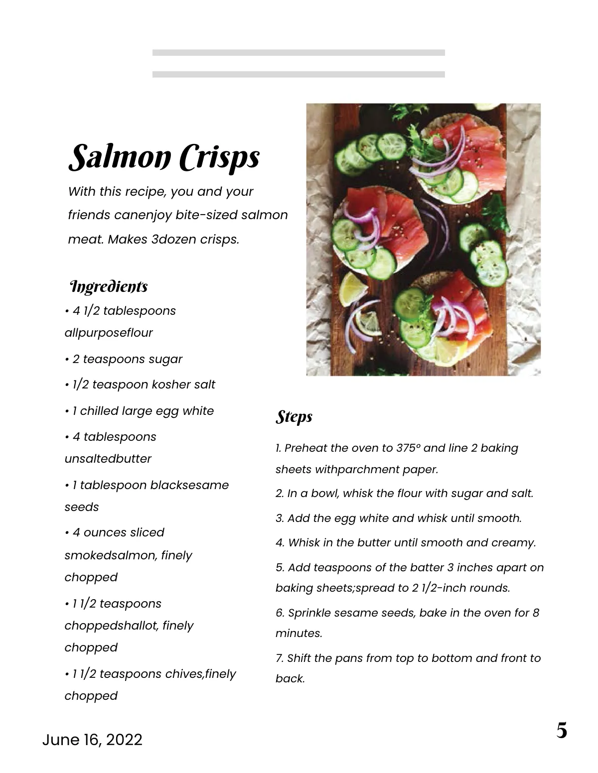 Free Chef Recipes Cookbook Template to Edit Online