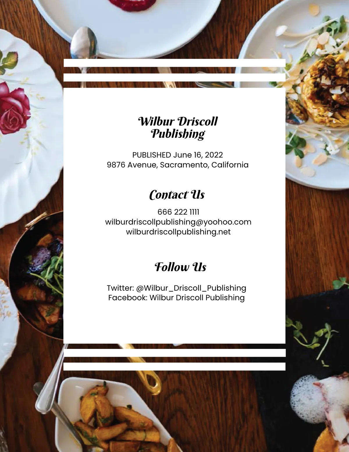 Free Chef Recipes Cookbook Template to Edit Online