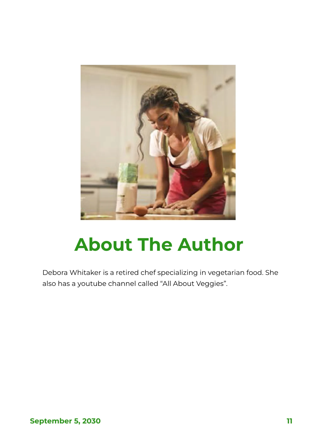 Free Chef A5 Cookbook Template to Edit Online
