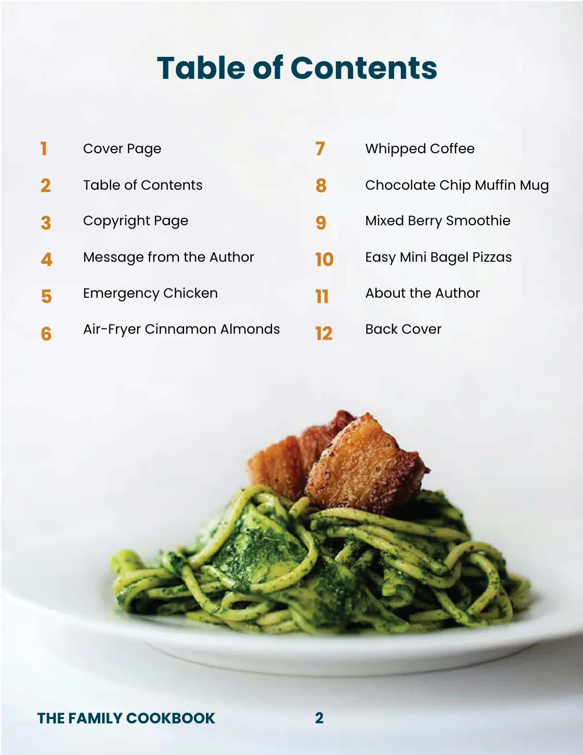 Free Creative Family Cookbook Template to Edit Online