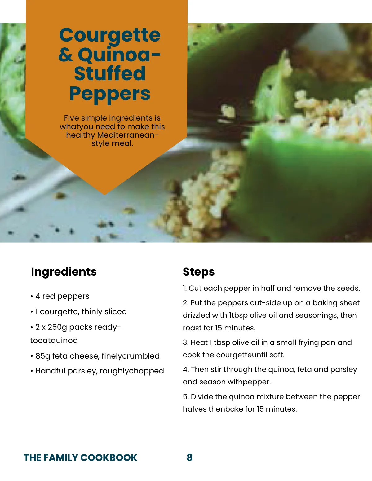 Free Creative Family Cookbook Template to Edit Online