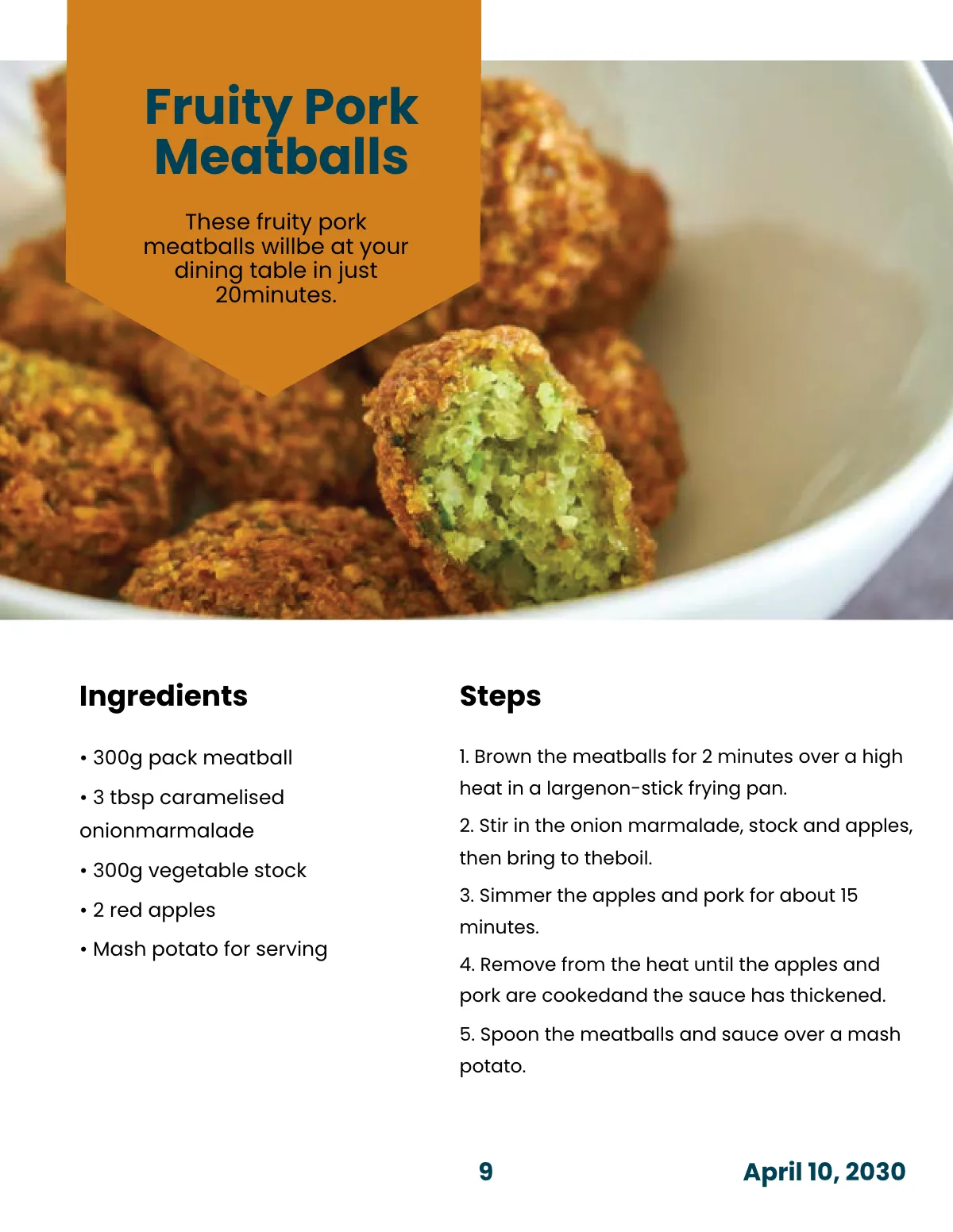 Free Creative Family Cookbook Template to Edit Online