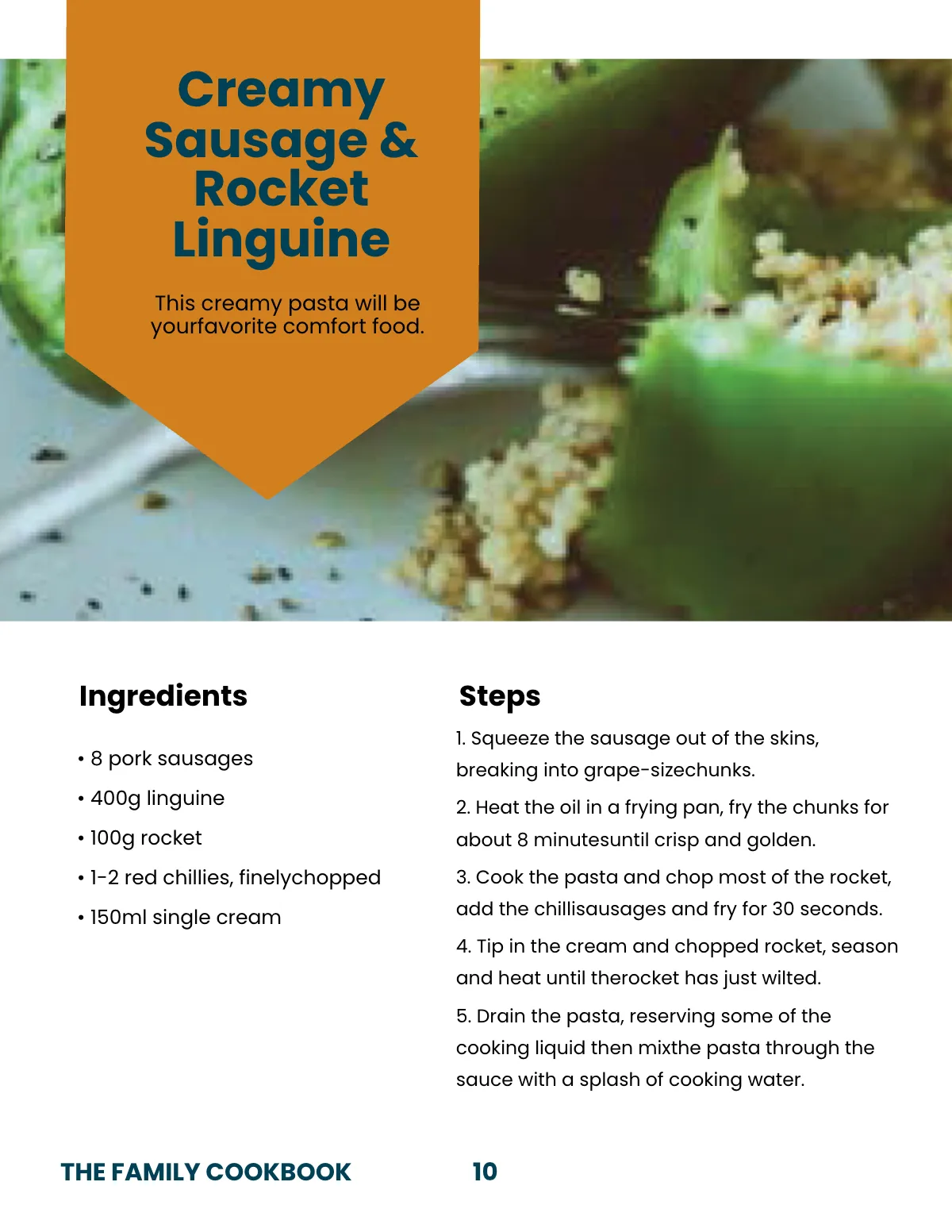 Free Creative Family Cookbook Template to Edit Online