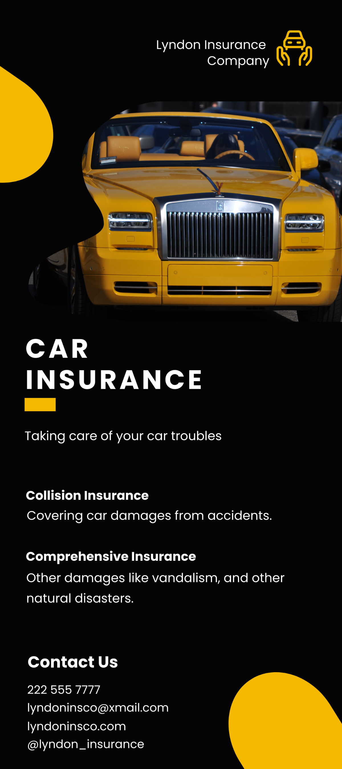 Car Insurance DL Card Template